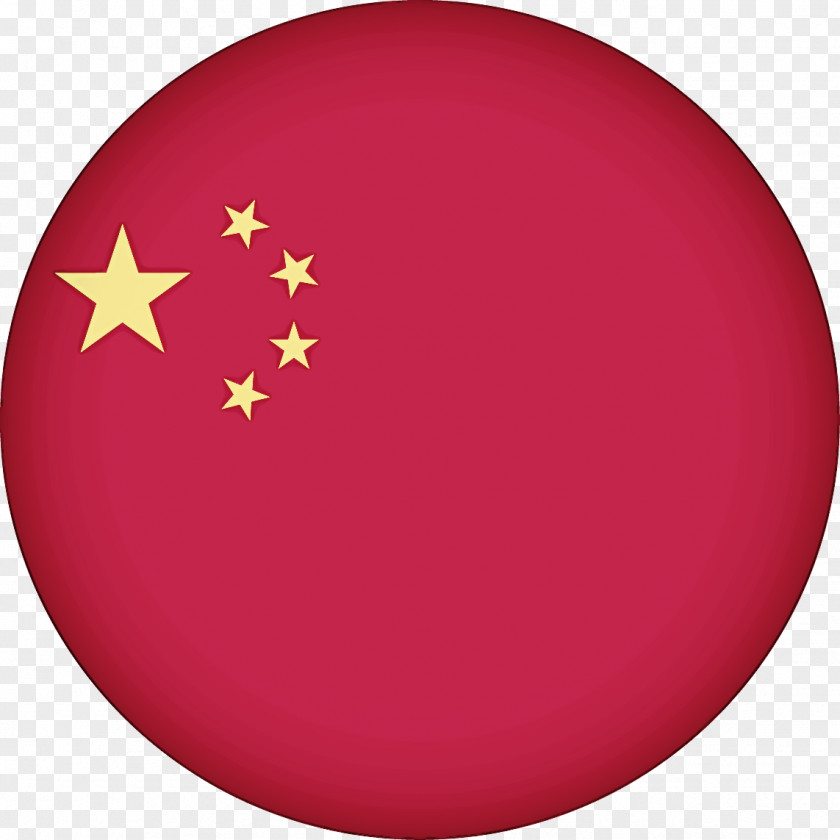 Red Plate Circle Flag PNG