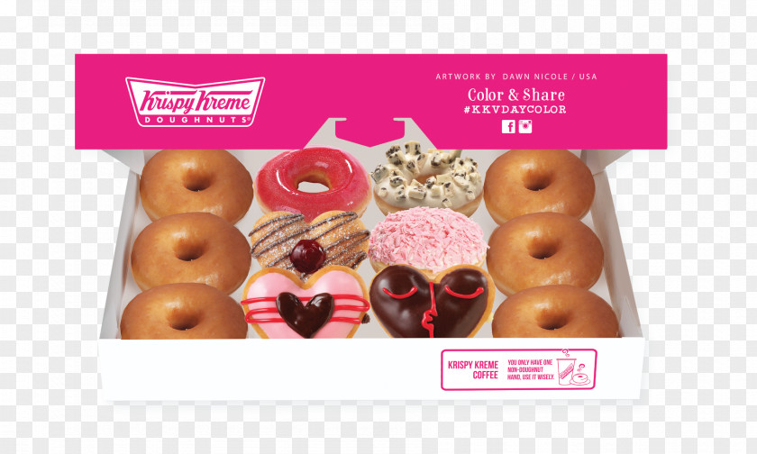 Valentine's Day Donuts Love Food Krispy Kreme Cream PNG