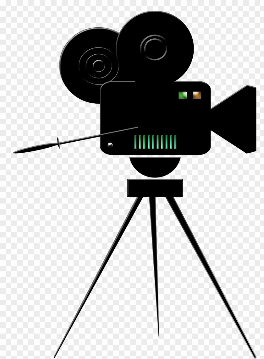 Black Projector Movie Camera Film Clip Art PNG