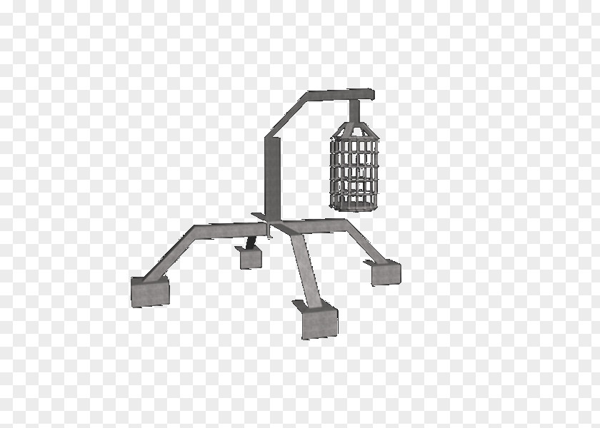 Hanging Iron Cage Black And White PNG