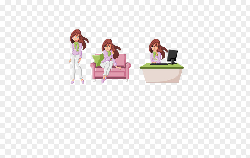 Three Women Pictures Cartoon Royalty-free Photography Illustration PNG
