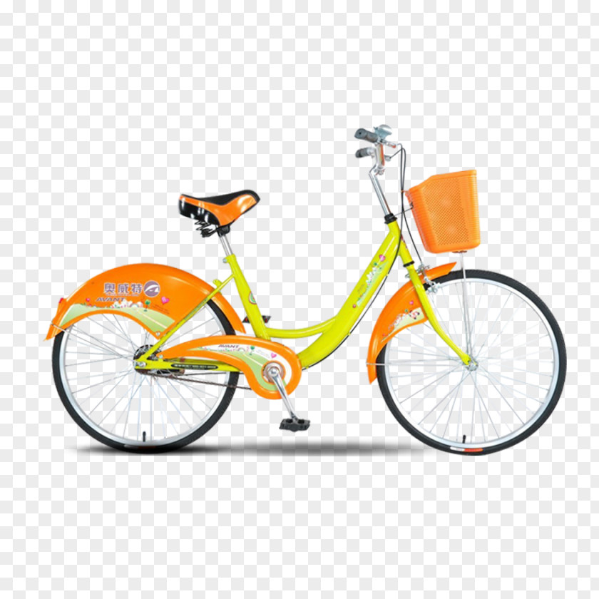 Orange Bike Bicycle Frame Wheel Road Racing PNG