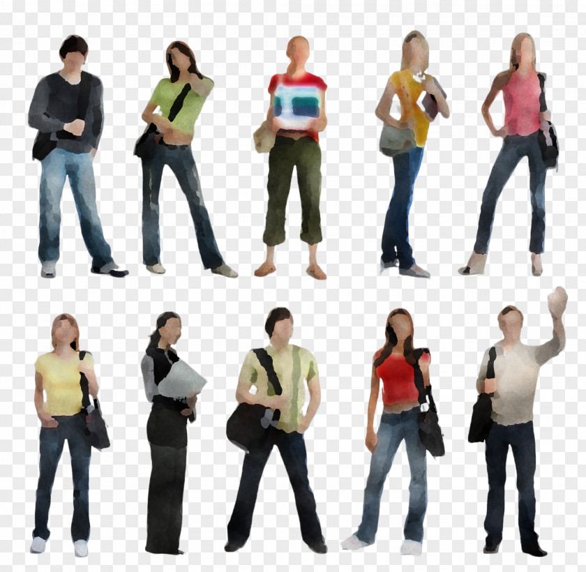 Team Standing Social Group People Fun PNG