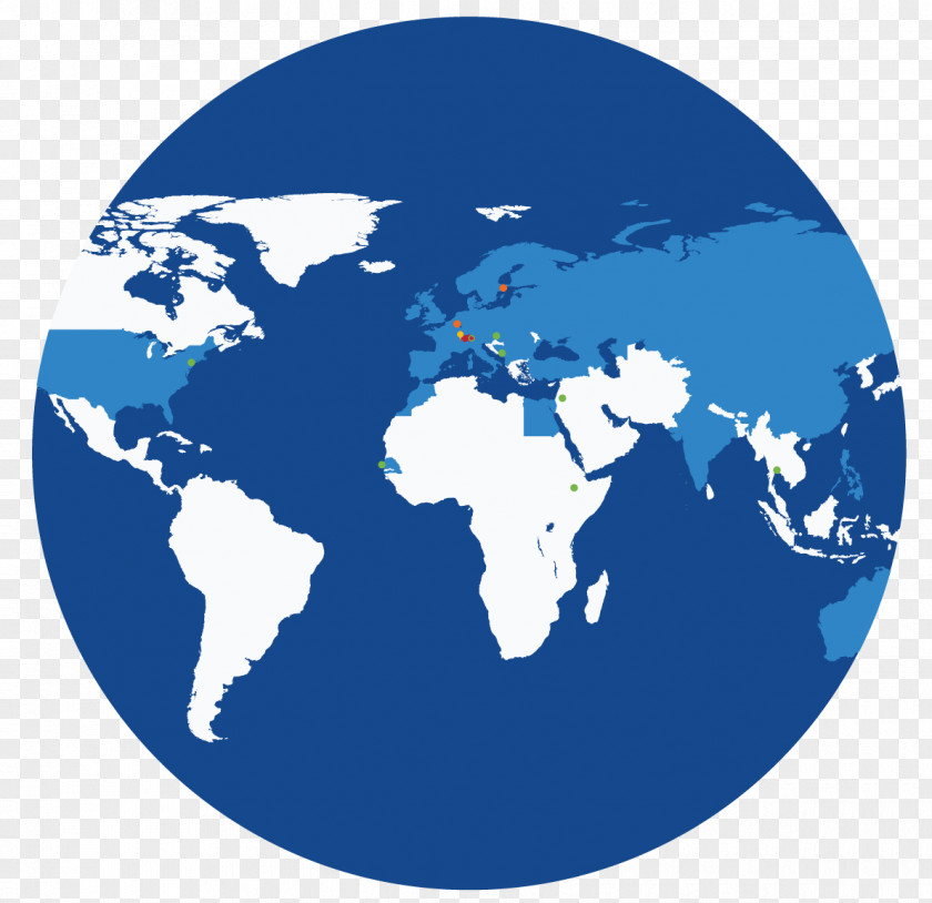 World Map Border Globe PNG