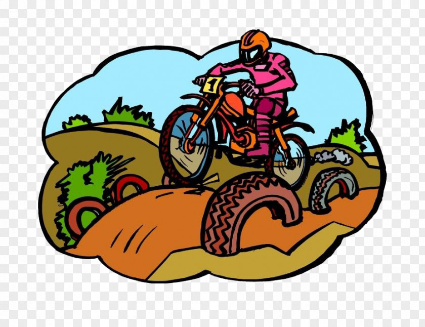 Cartoon Mountain Bike Bicycle PNG