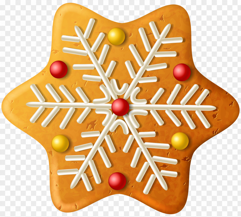 Christmas Cookie Snowflake Clipart Image Ornament Gingerbread Clip Art PNG