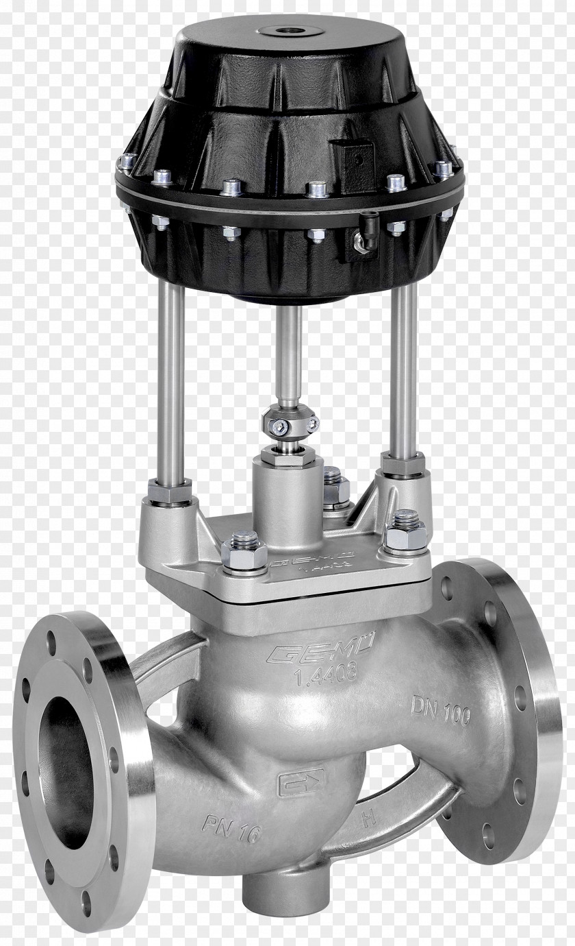 Globe Valve GEMÜ Gebr. Müller Apparatebau GmbH & Co. KG Angle Seat Piston Pneumatics PNG