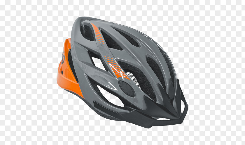 Orange Grey Kellys Bicycle Helmets Kask PNG