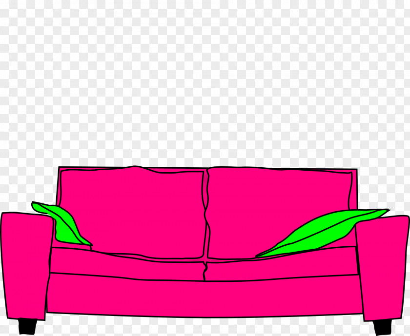 Pink Green Leaf Sofa Table Bed Couch Chair Bench PNG
