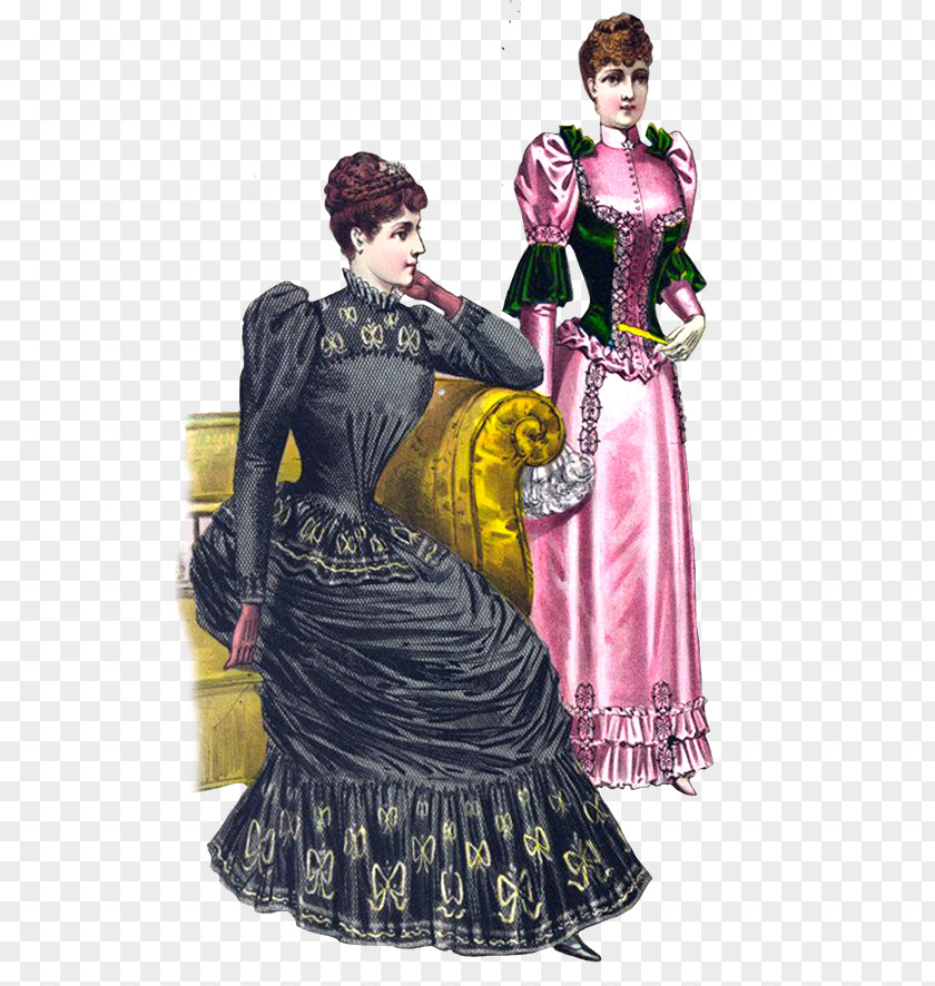 VICTORIAN AGE Victorian Era Fashion Clothing Clip Art PNG