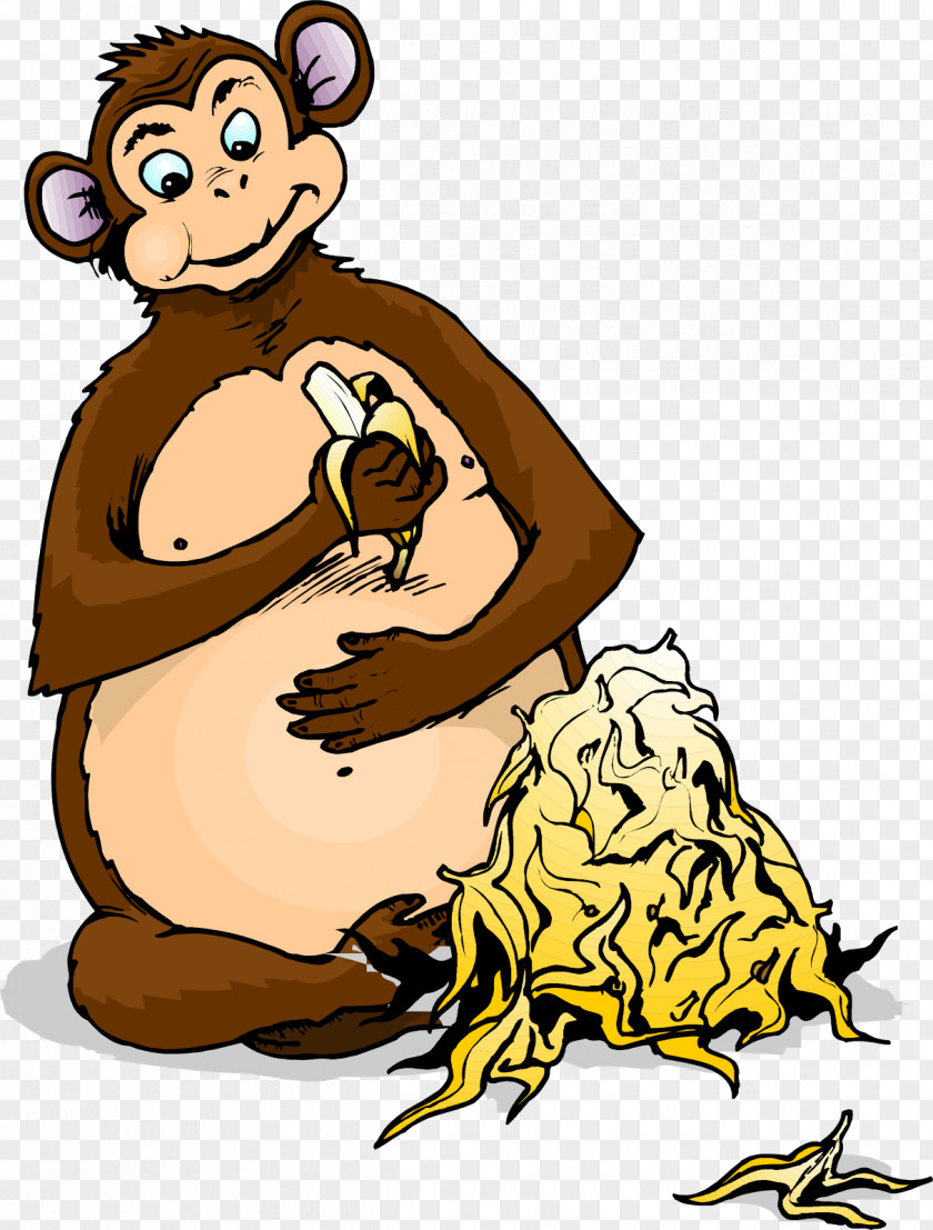 John Constantine Transparent Clip Art Monkey Image Cartoon Banana PNG