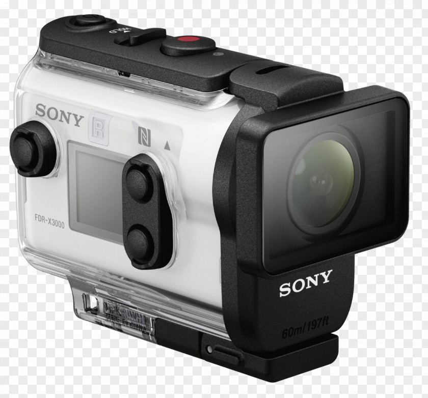 Sony Action Cam FDR-X3000 Camera 4K Resolution Digital Cameras SteadyShot PNG