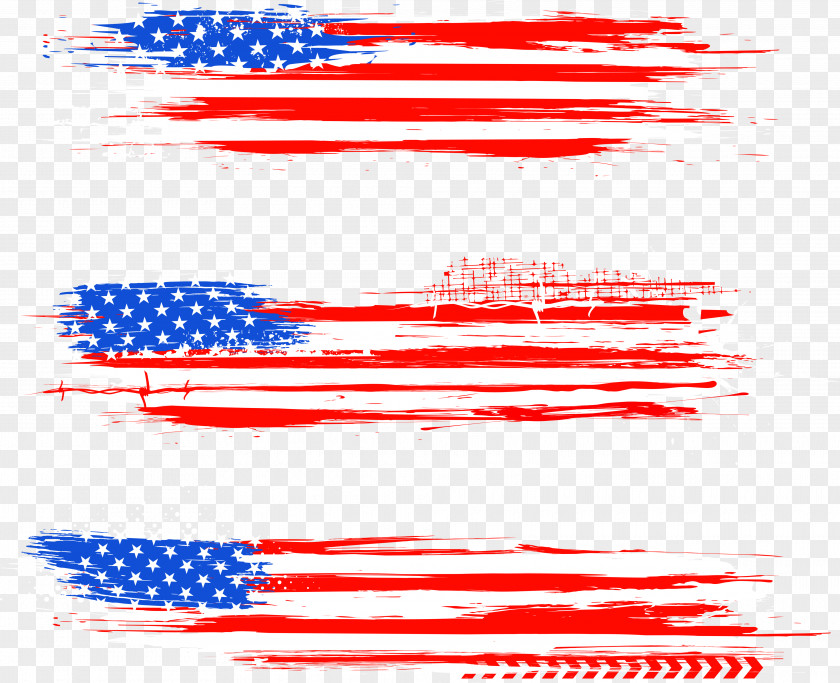 Watercolor American Flag Of The United States Revolution Independence Day Clip Art PNG
