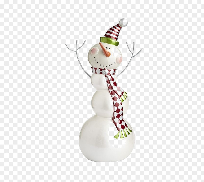 White Snowman Christmas Clip Art PNG