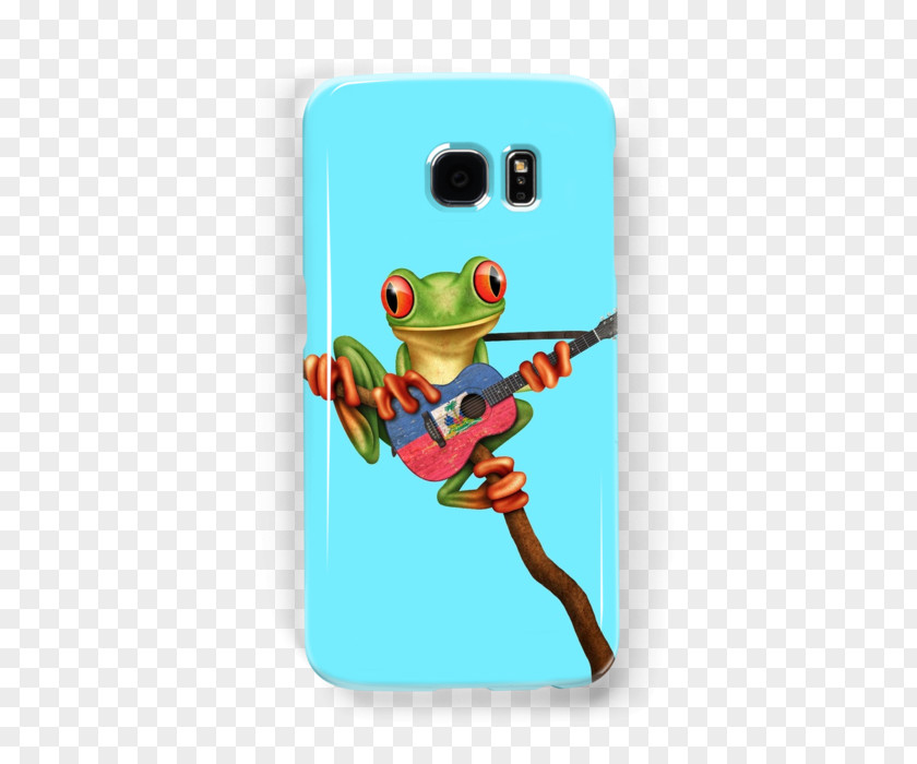 Guitar Acoustic Puerto Rico Flag Tree Frog PNG