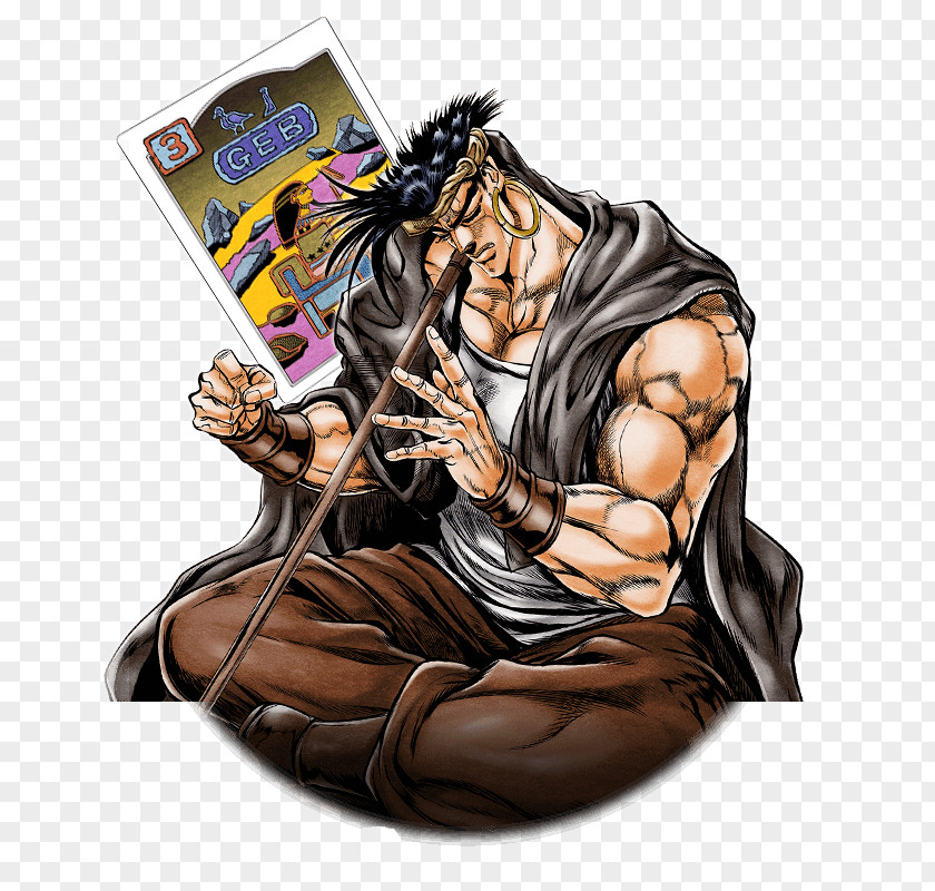 JoJo's Bizarre Adventure 花京院 Stand Joseph Joestar Blue PNG