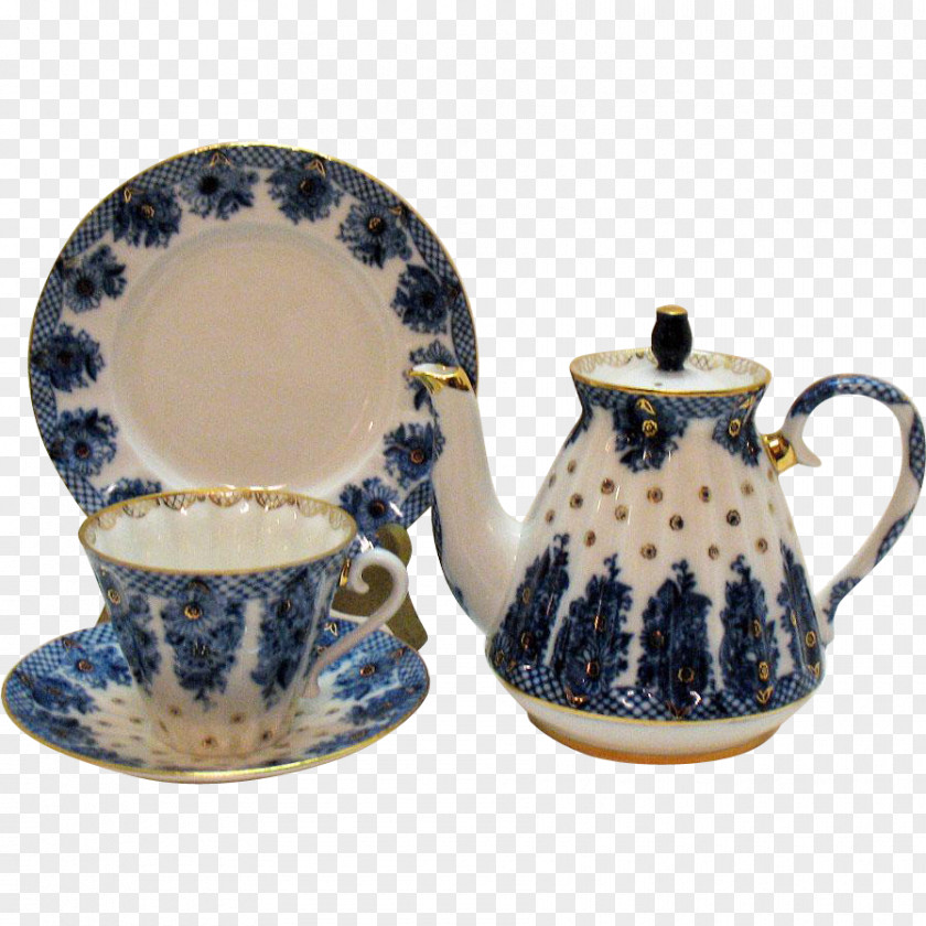 Kettle Coffee Cup Ceramic Pottery Teapot Saucer PNG