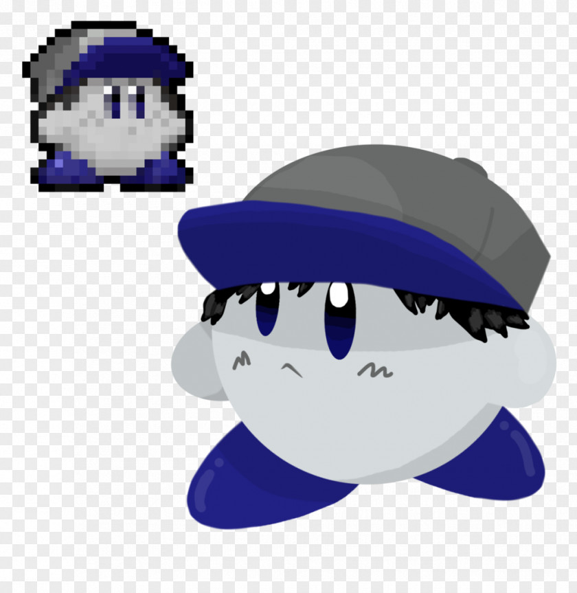 Kirby Purple Cobalt Blue Violet Character Clip Art PNG