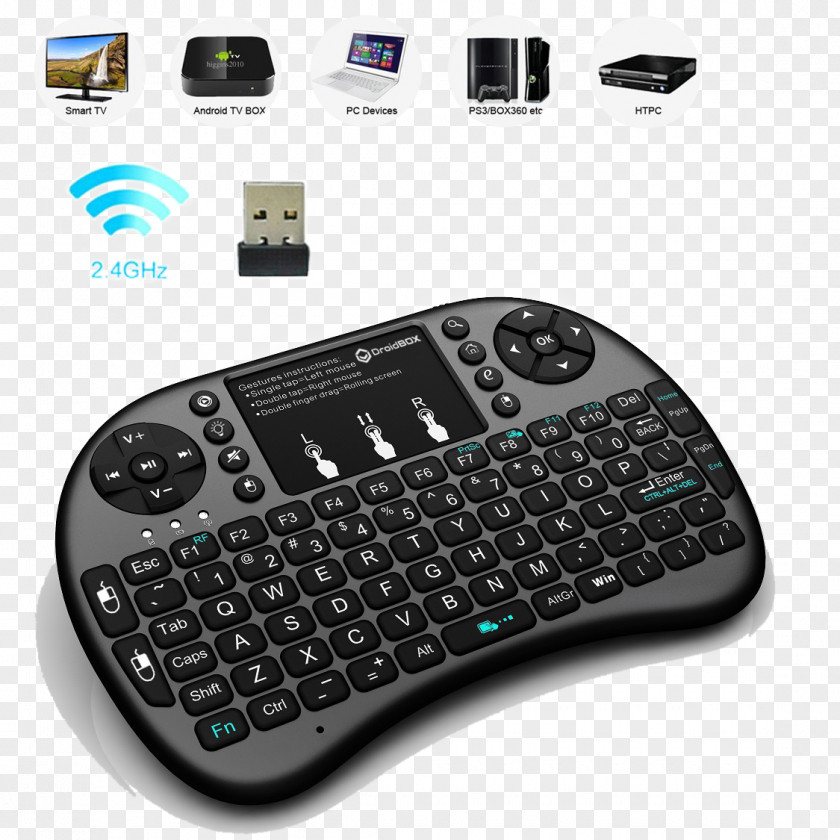 Multi-media Computer Keyboard Rii I8 Mouse Backlight Wireless PNG