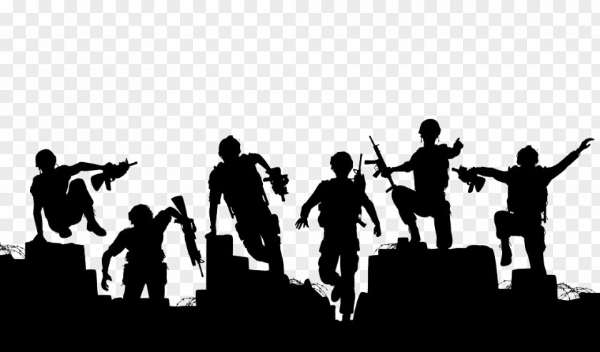 Ruins Soldiers Soldier Royalty-free Stock Illustration Silhouette PNG