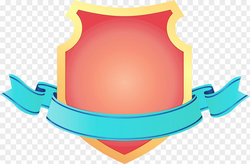 Turquoise Pink Shield PNG