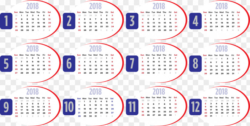 2018 Vector 0 Calendar Date Julian Coptic PNG