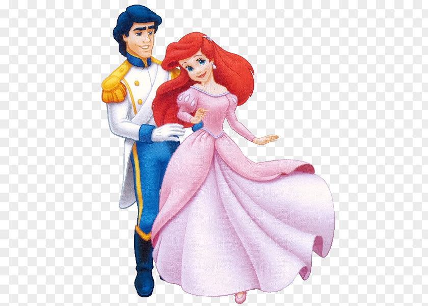 Bride And Groom Ariel The Prince Ursula King Triton Belle PNG