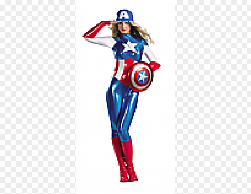 Captain America Carol Danvers American Dream Halloween Costume PNG