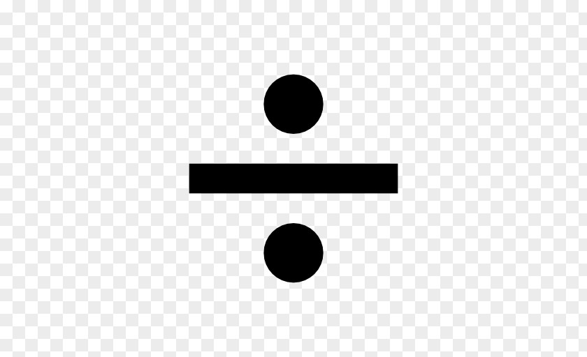 Dividing Line Obelus Division Symbol Mathematics Sign PNG