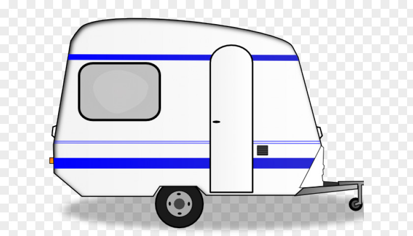 Parked Watercolor Caravan Campervans Trailer Clip Art Illustration PNG