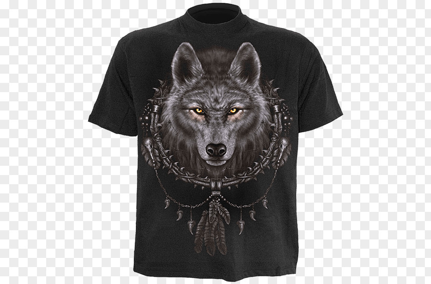 T-shirt Dreamcatcher Indian Wolf Native Americans In The United States Wallpaper PNG