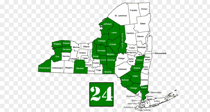 Ulster County New York City Law Enforcement Officers Safety Act Concealed Carry Map PNG