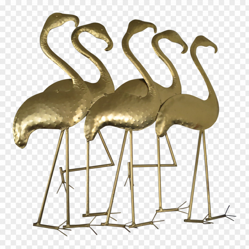 Billard Flyer Art Deco Gold Flamingo Metal PNG