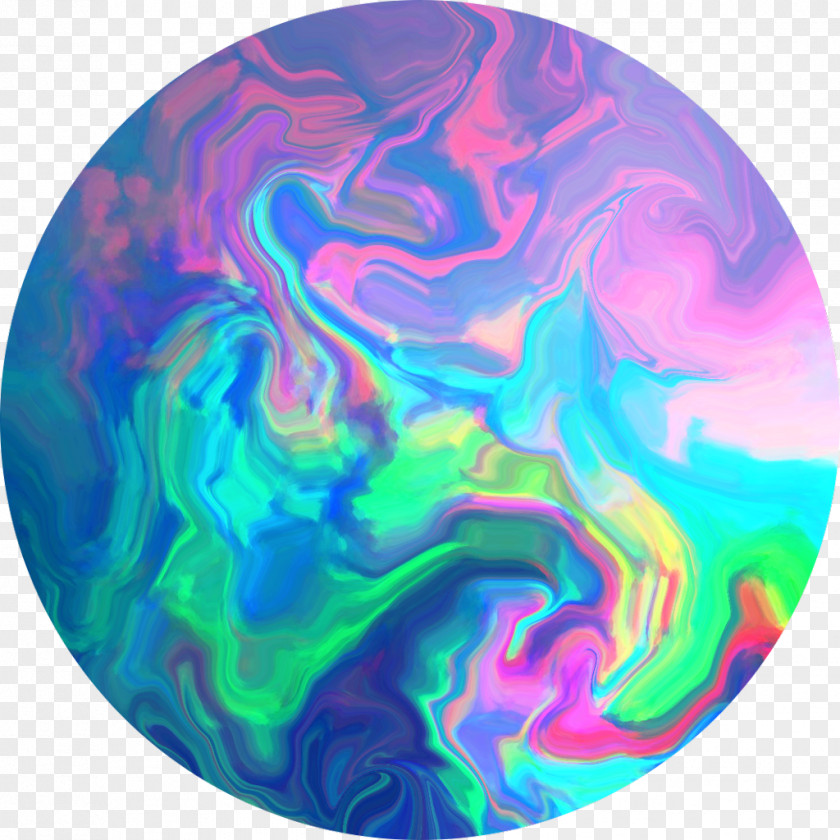 Magenta Earth Rainbow Circle PNG