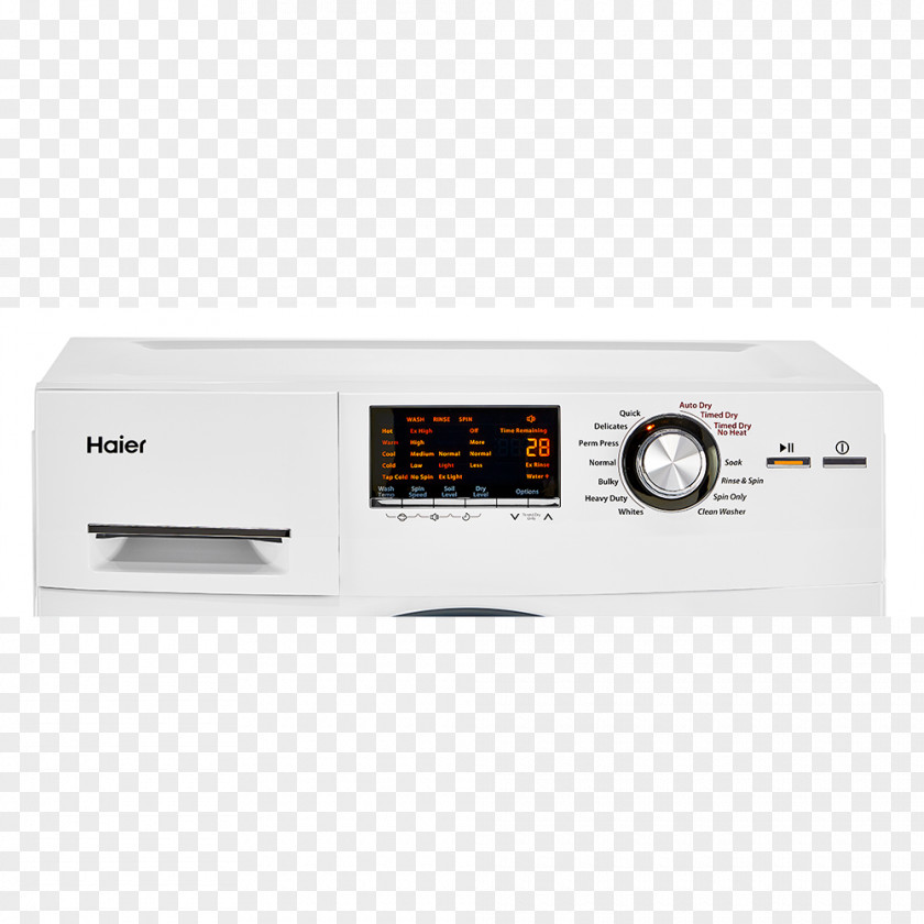 Haier Washing Machine Combo Washer Dryer Machines Clothes Home Appliance PNG