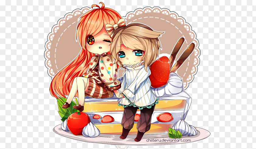 Holding A Cake Cartoon Doll Character Fruit PNG