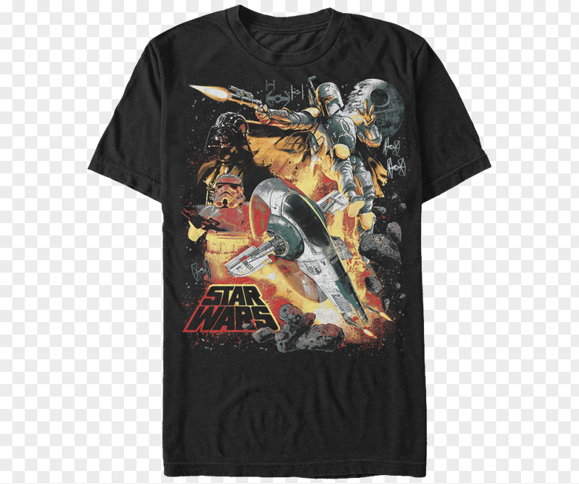 T-shirt Han Solo Boba Fett Anakin Skywalker Stormtrooper PNG