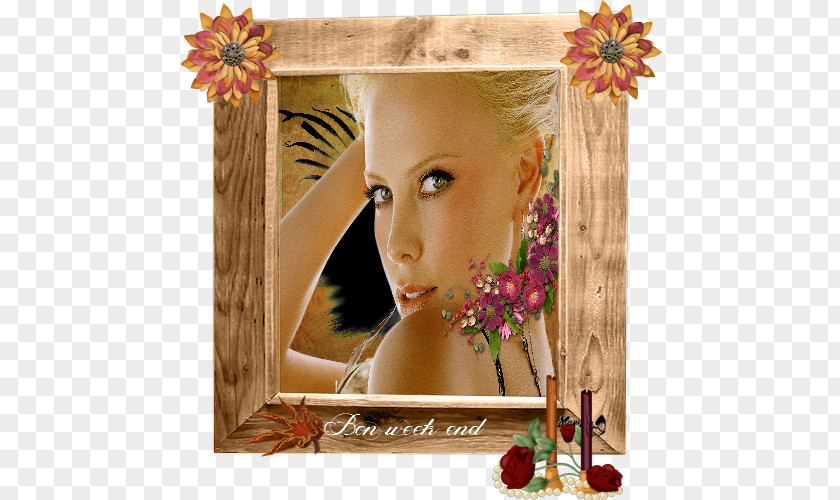 End Of Page Floral Design Picture Frames Flower Beauty.m PNG