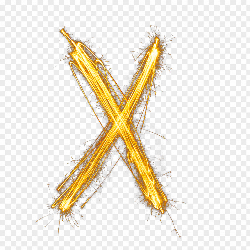 Fire Letter X PNG