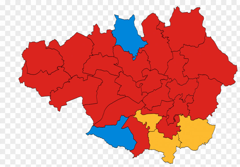 Map Manchester Metropolitan County Ordnance Survey PNG