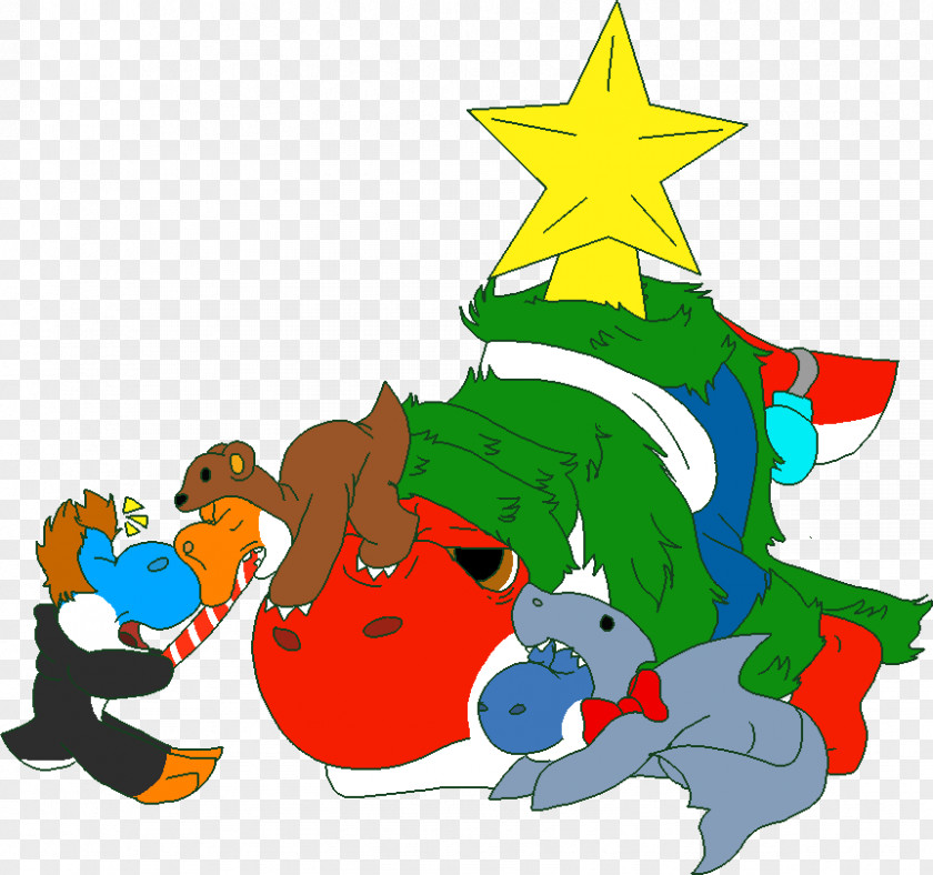 Santa Eating Vertebrate Clip Art Illustration Christmas Ornament Cartoon PNG