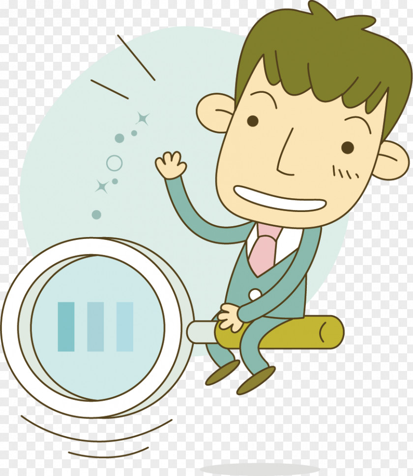 Vector Cartoon Character Business Illustration PNG