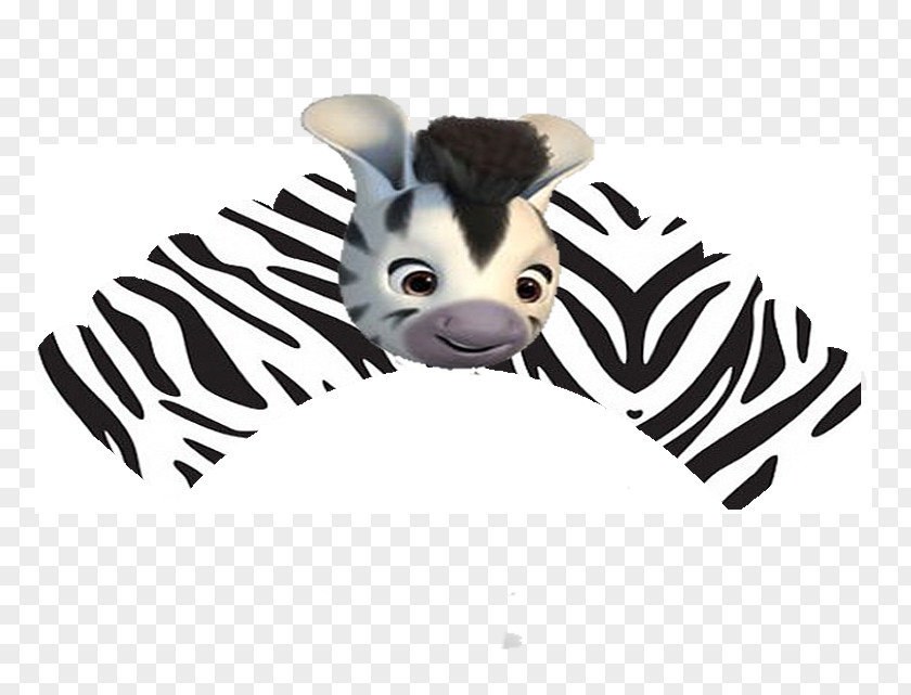 Zebra Paper Party Cupcake Birthday PNG