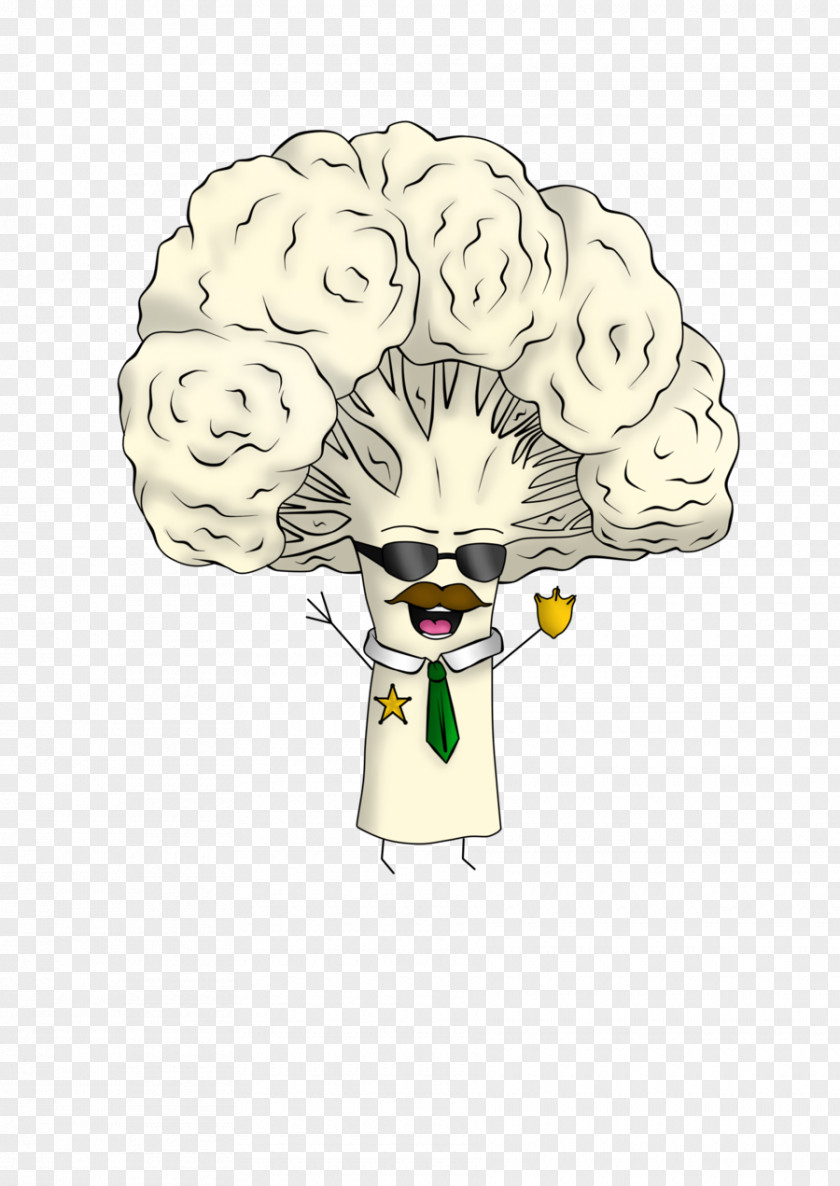 Cauliflower Cartoon Bone Character PNG