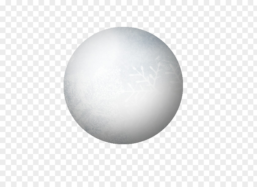 White Snowflake Ball PNG