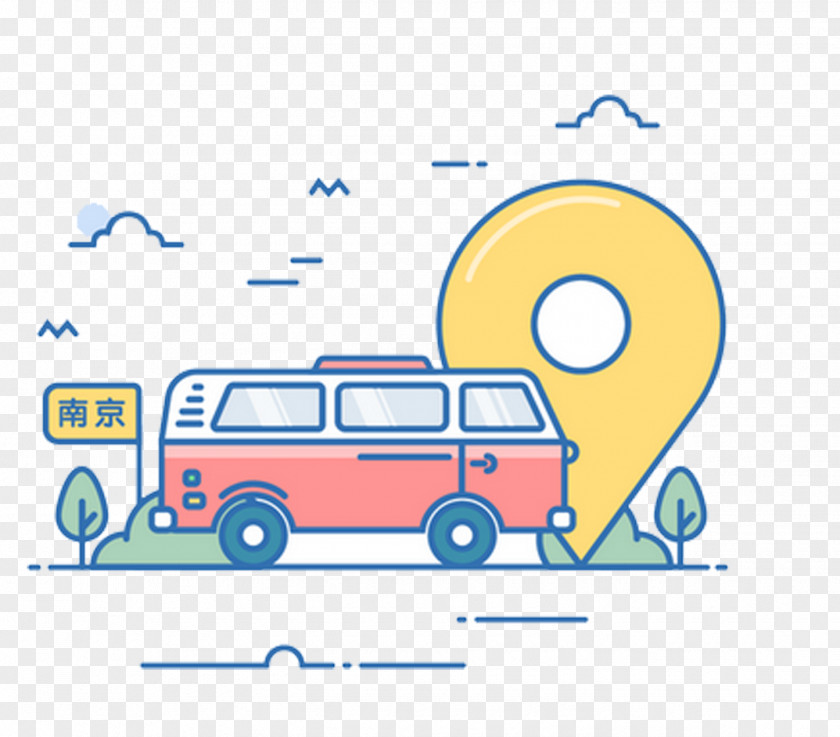 Animated Bus Image Car Vehicle Design PNG
