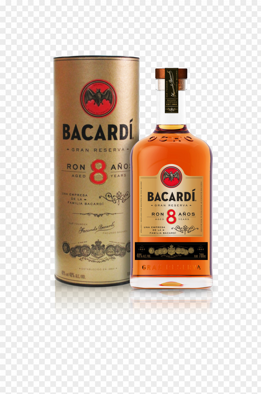 Bacardi Rum 8 Rhum Agricole Whiskey PNG