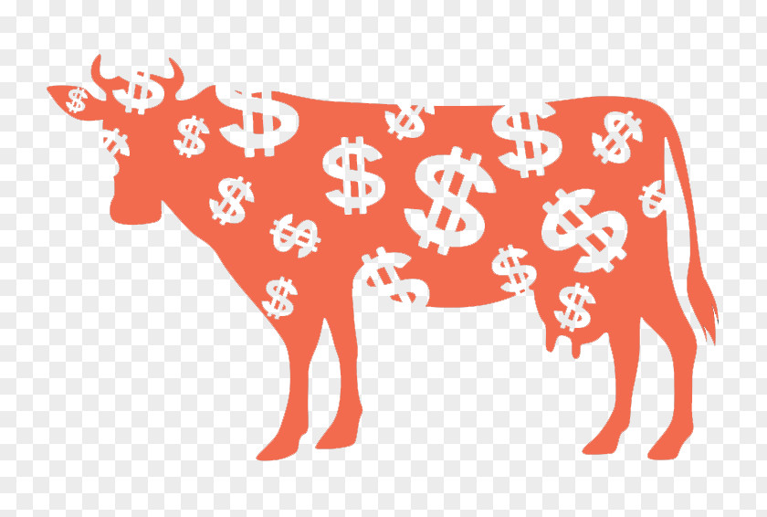 Cash Cow Holstein Friesian Cattle Wall Decal Dairy Sticker PNG