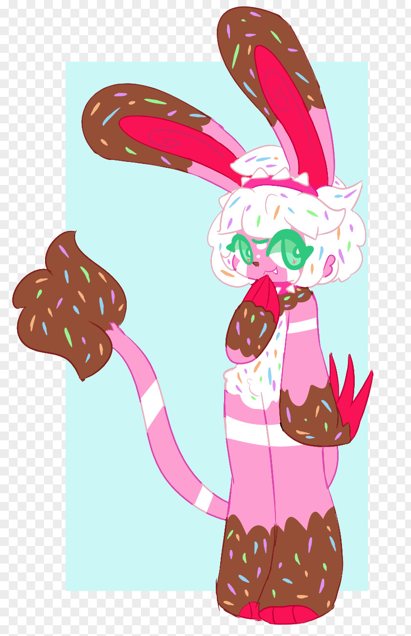 Easter Bunny Cartoon Pink M PNG