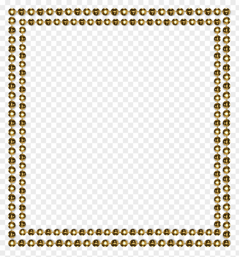 Gold Borders Diamond Gemstone Clip Art PNG